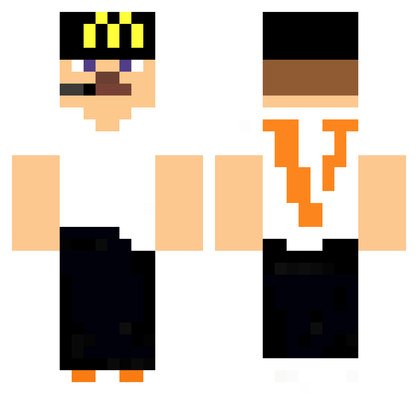 watnoubetalen Minecraft skin, front and back view