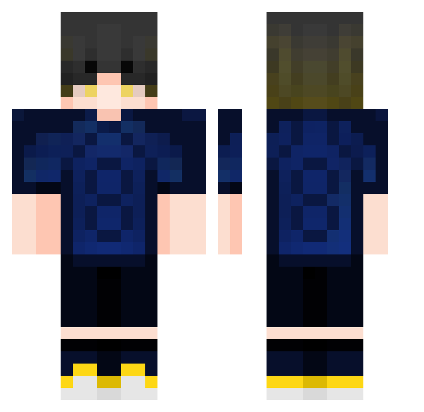 somarumaru Minecraft skin, front and back view