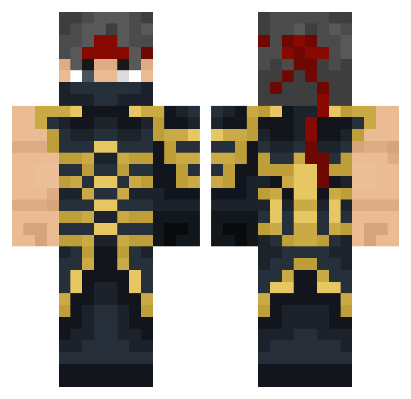 Aquila_24 Minecraft skin, front and back view