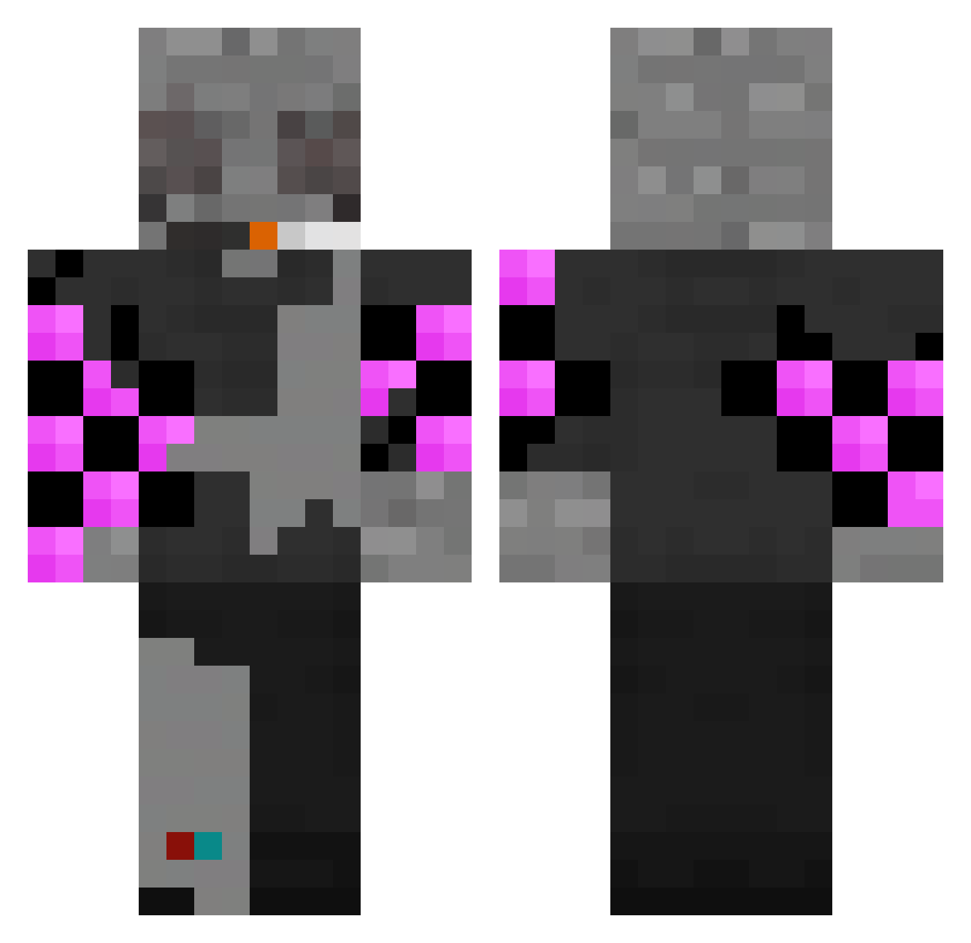 niqeen_ Minecraft skin, front and back view