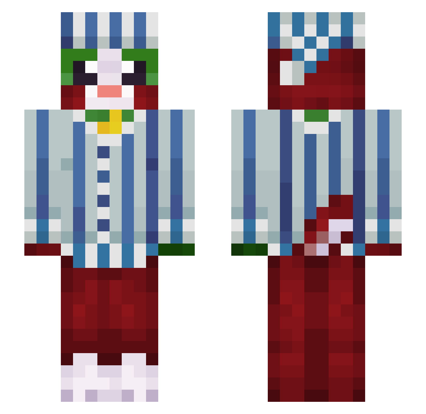 SirGlungus_ Minecraft skin, front and back view