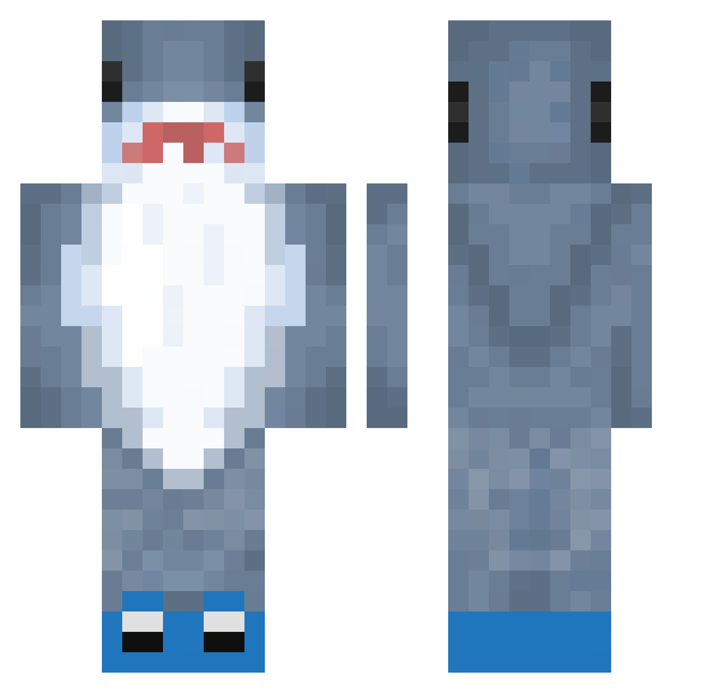 JINGMAIJA_NONG Minecraft skin, front and back view