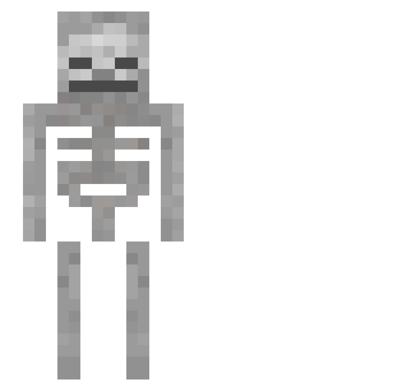 Corinne Minecraft skin, front and back view