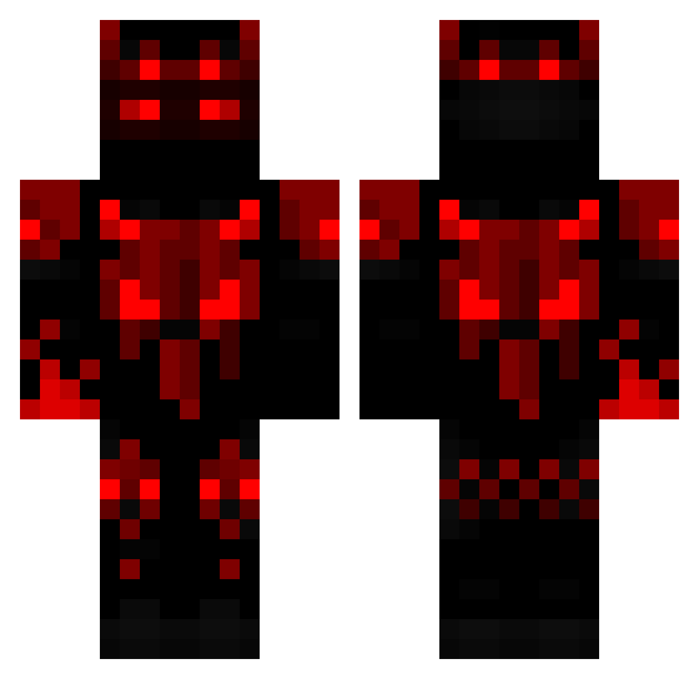 skixxvii Minecraft skin, front and back view
