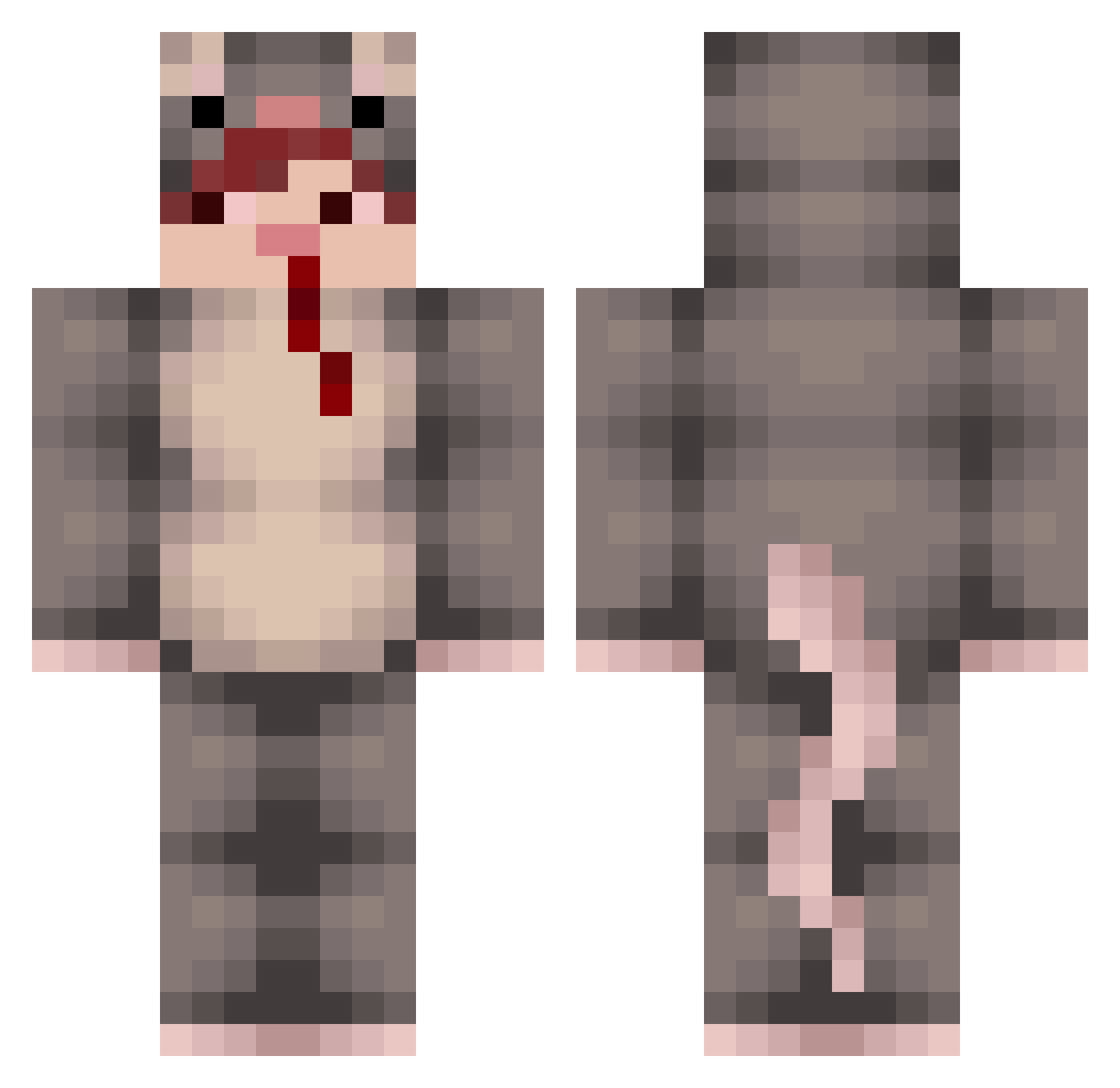 maria_cod Minecraft skin, front and back view