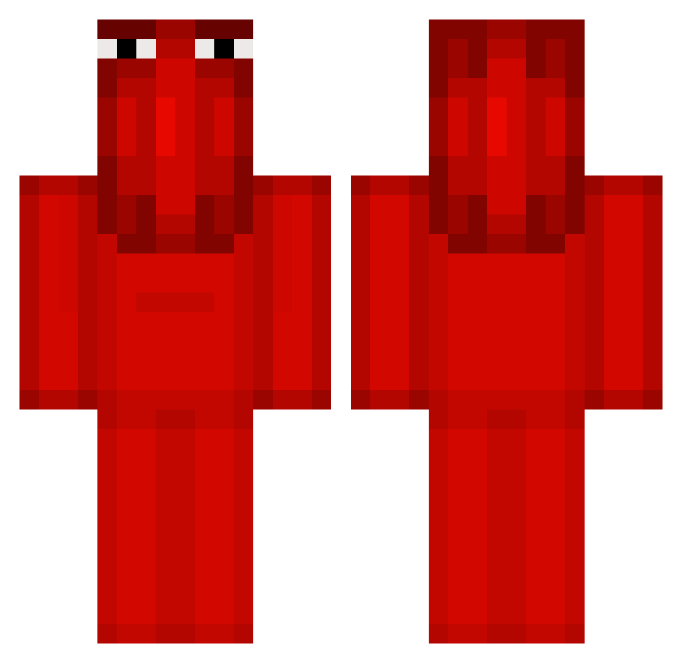 Sut_Nack Minecraft skin, front and back view