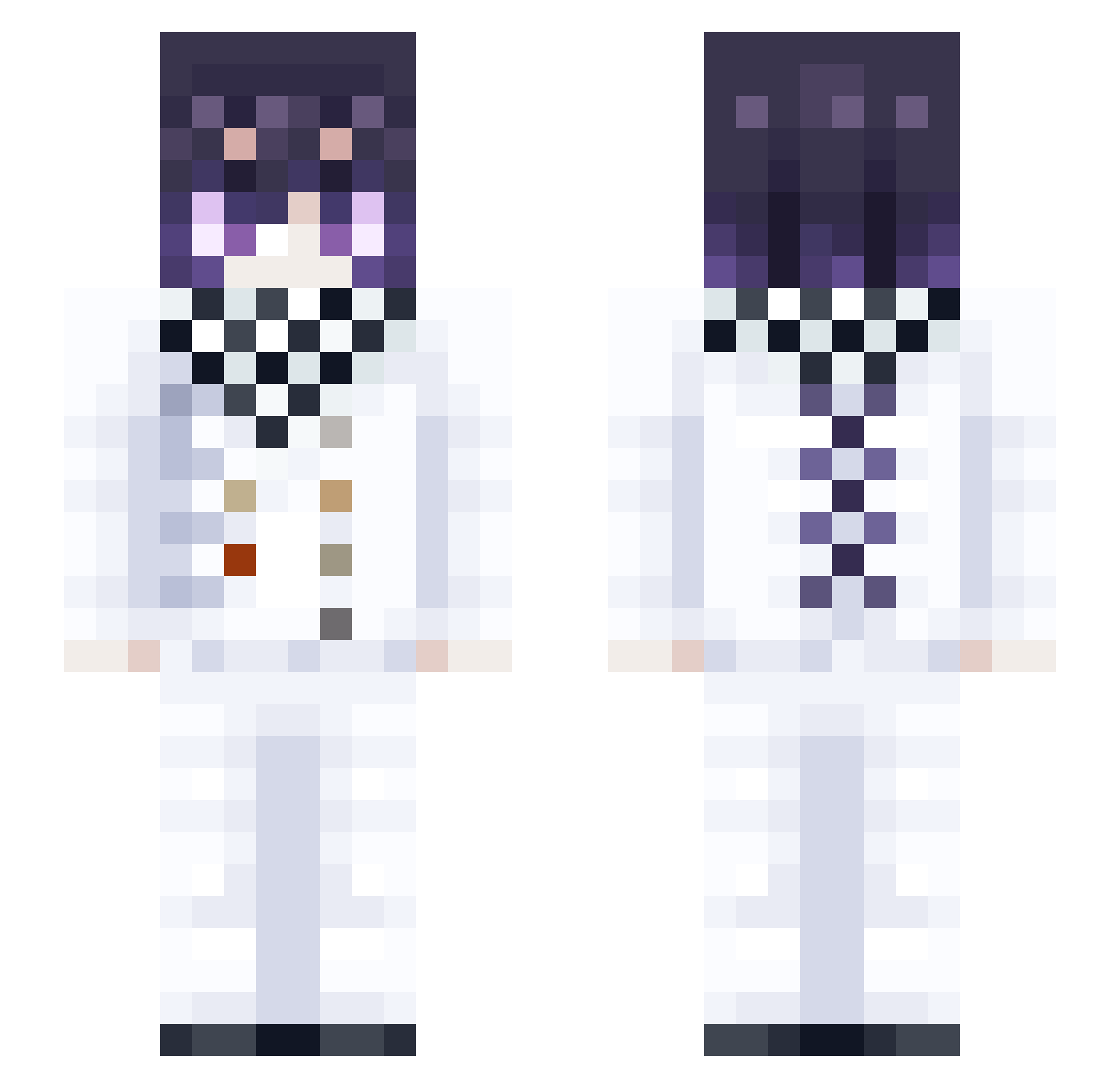 SOYCAPI Minecraft skin, front and back view