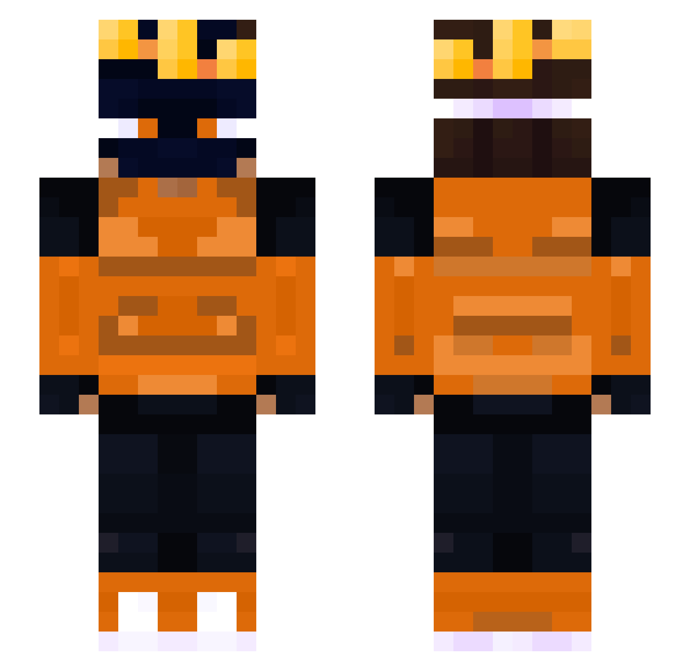CapybaR0_ Minecraft skin, front and back view