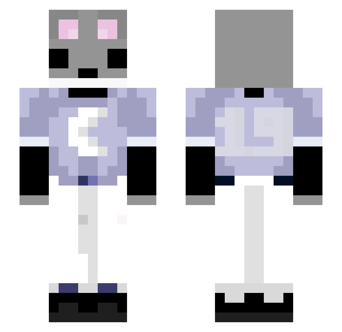 _GT14 Minecraft skin, front and back view