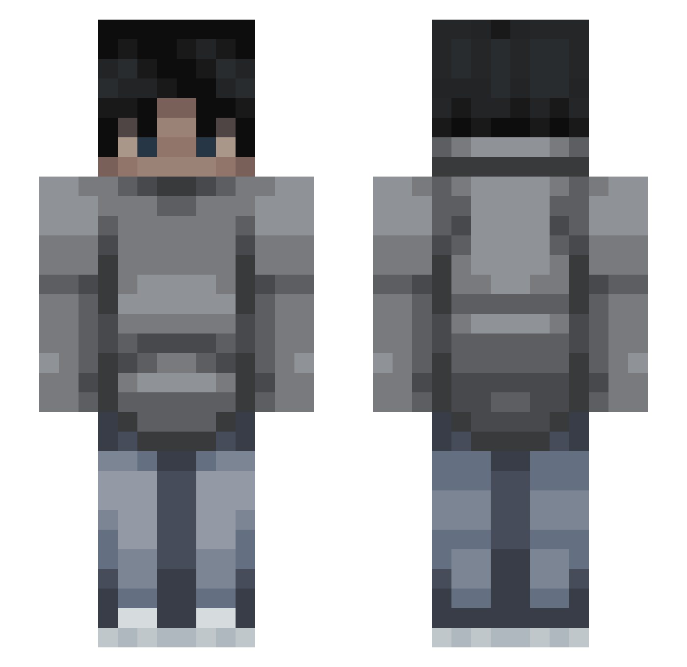 tommydev1 Minecraft skin, front and back view