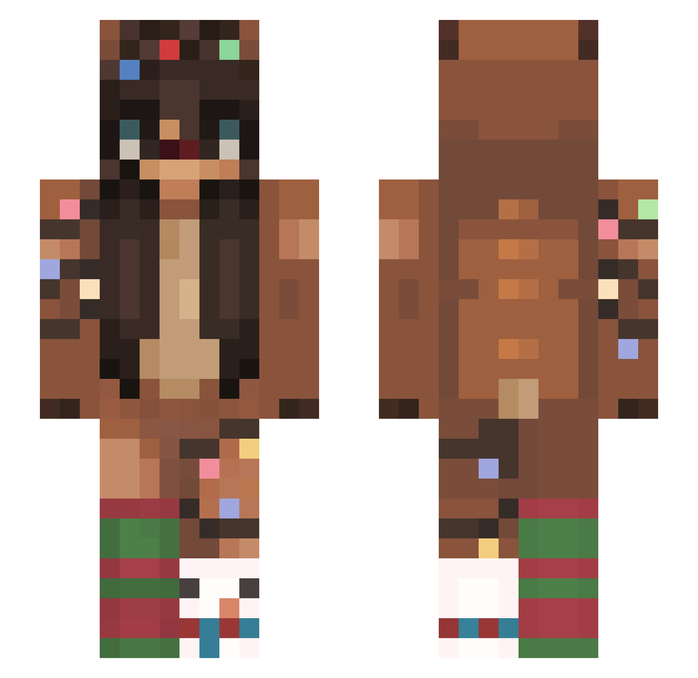 TOPGUNMARZ Minecraft skin, front and back view