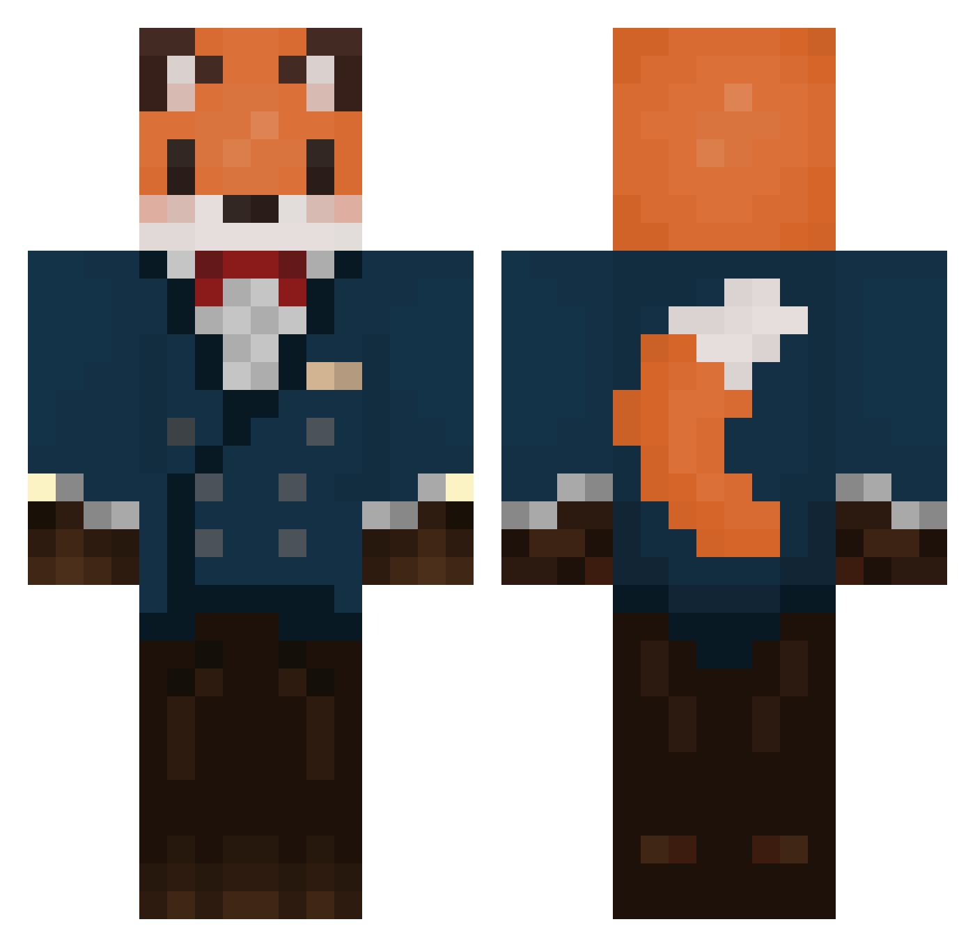 Shingle_Shangle Minecraft skin, front and back view