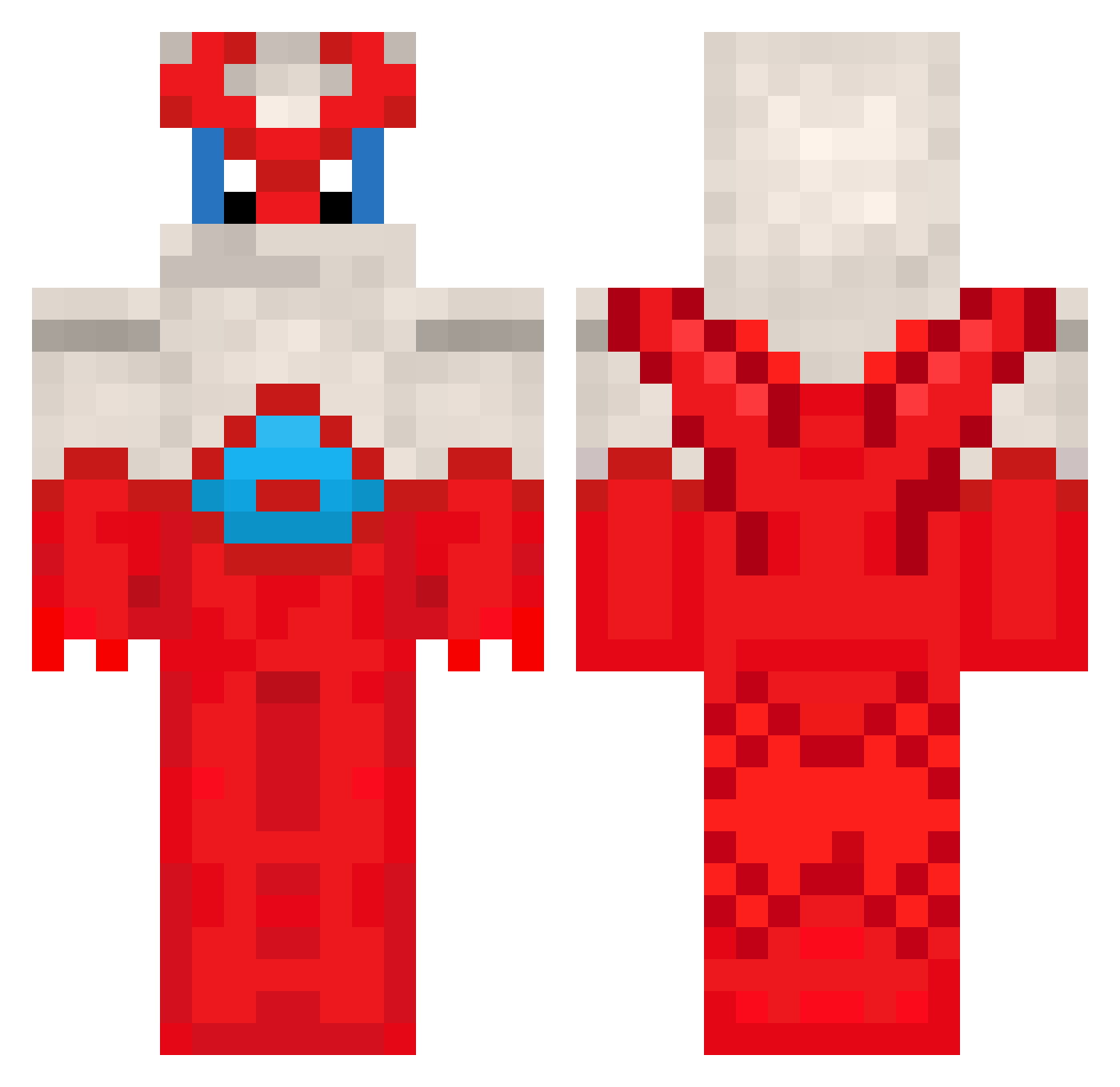 HB_Pencils Minecraft skin, front and back view