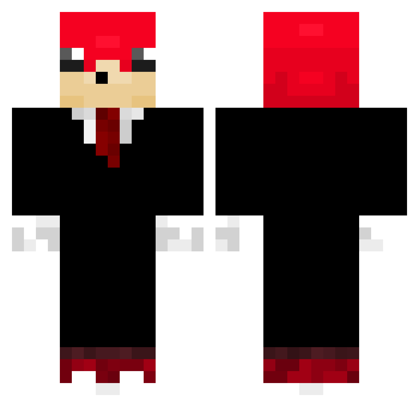 minminsusu Minecraft skin, front and back view
