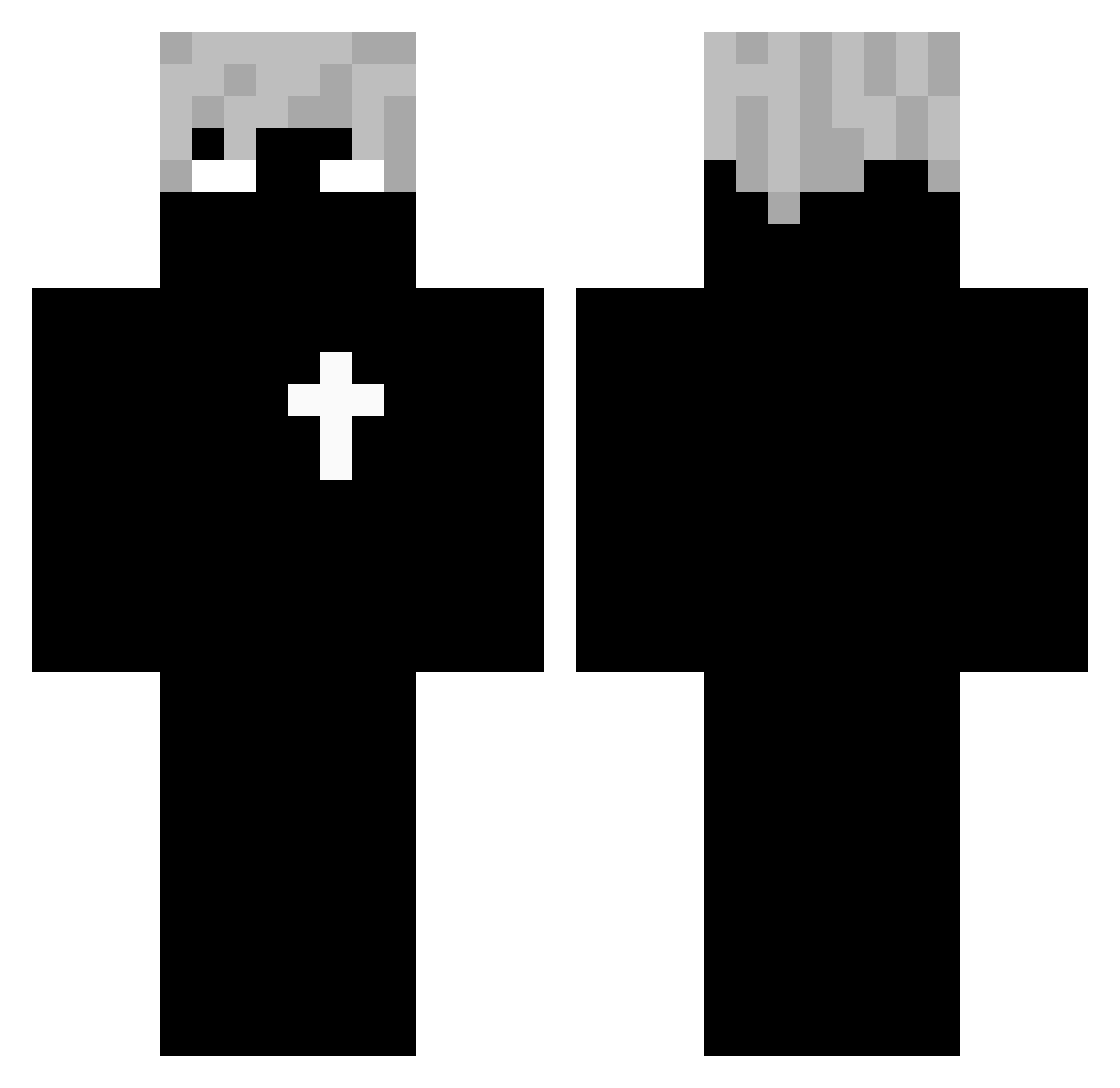 ignAidan Minecraft skin, front and back view