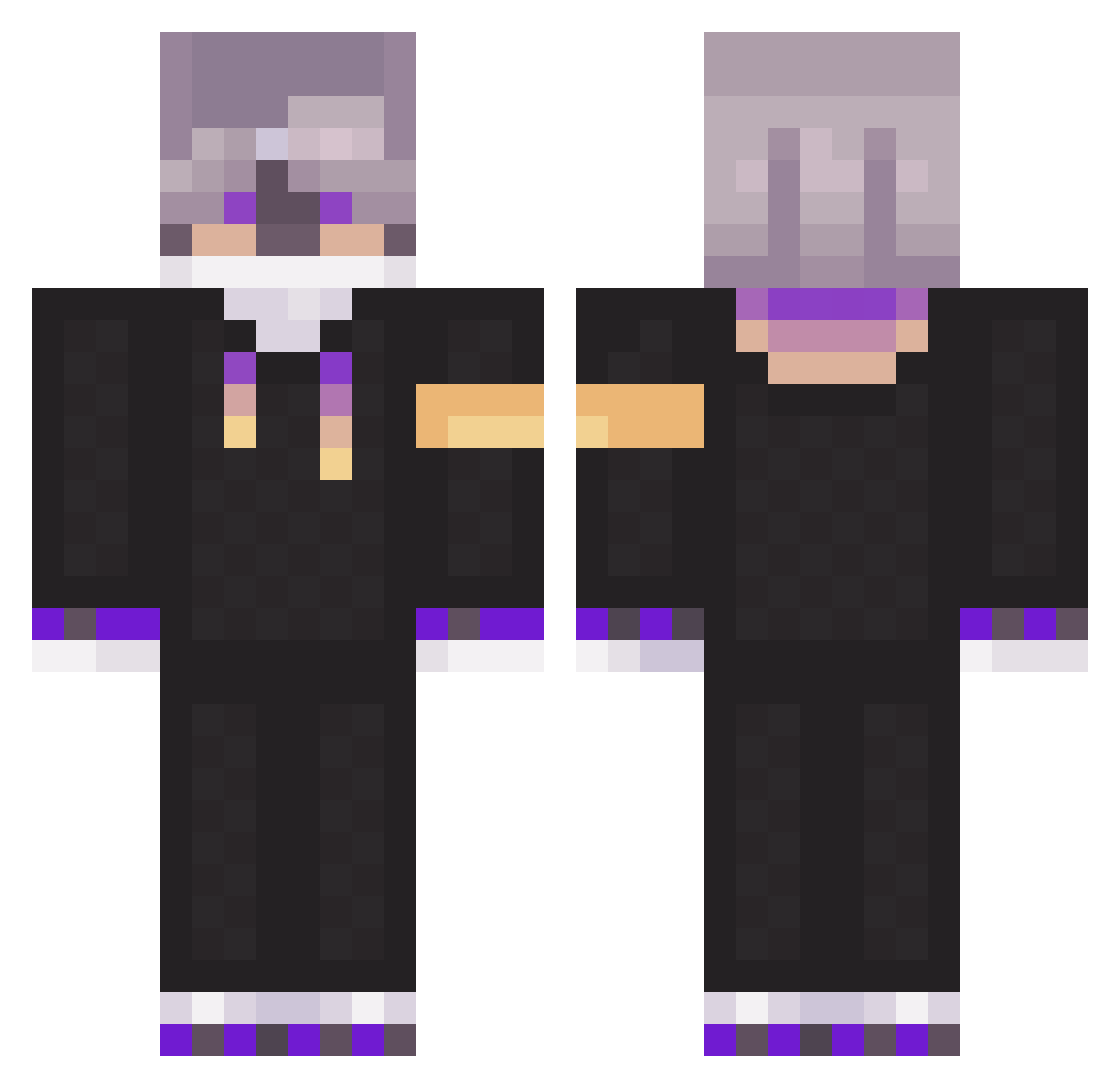 xpx_origine Minecraft skin, front and back view