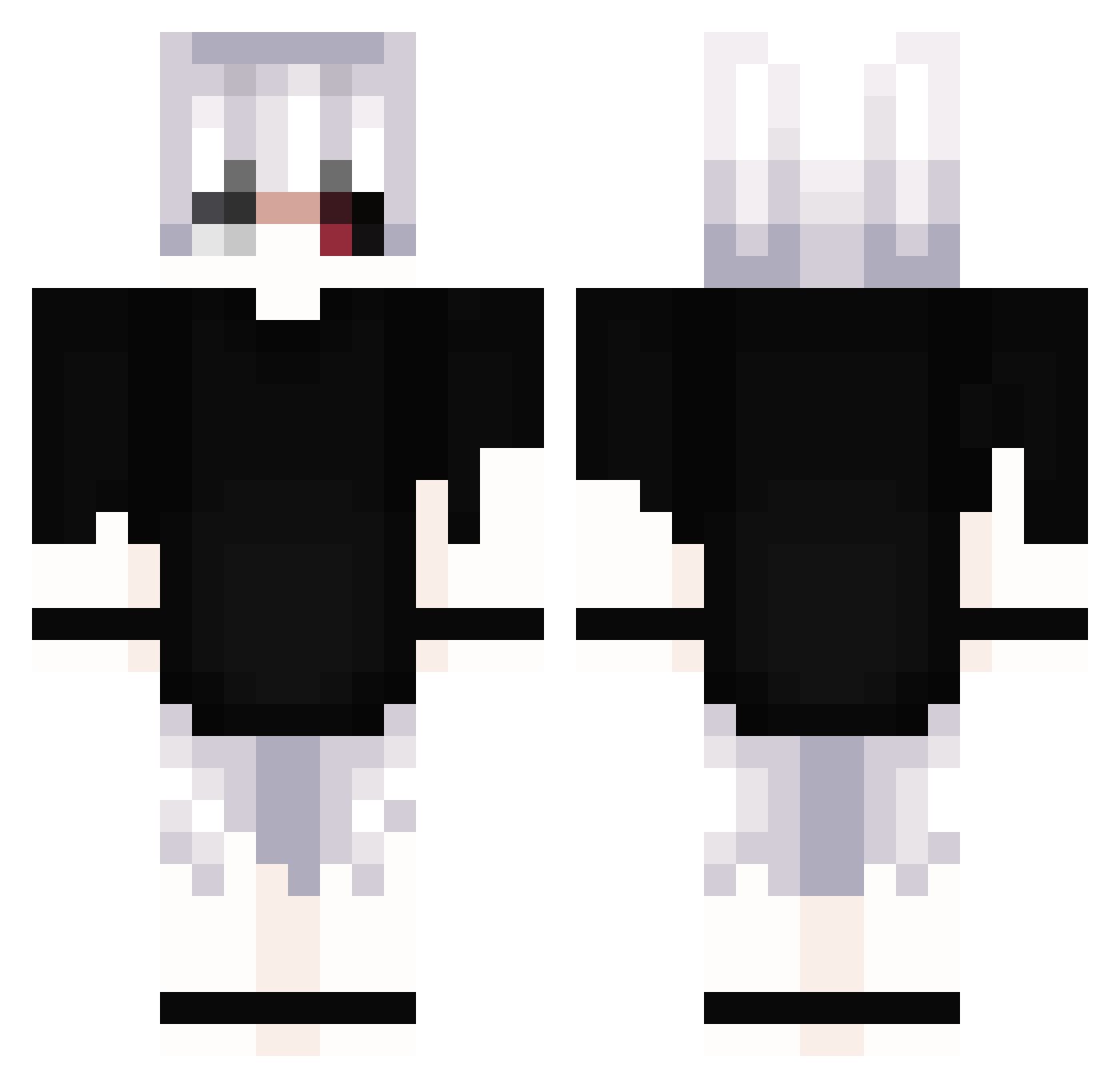xxWill_Smithxx Minecraft skin, front and back view