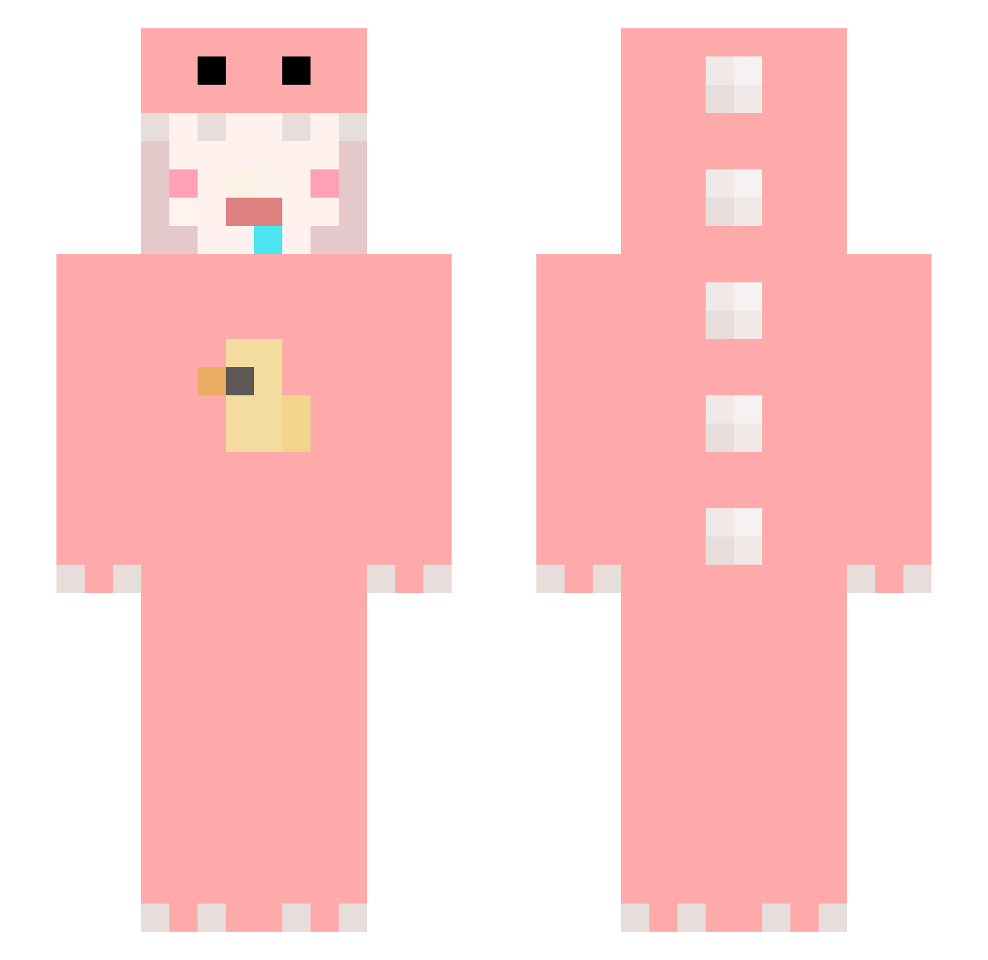 cma4bebra_ Minecraft skin, front and back view