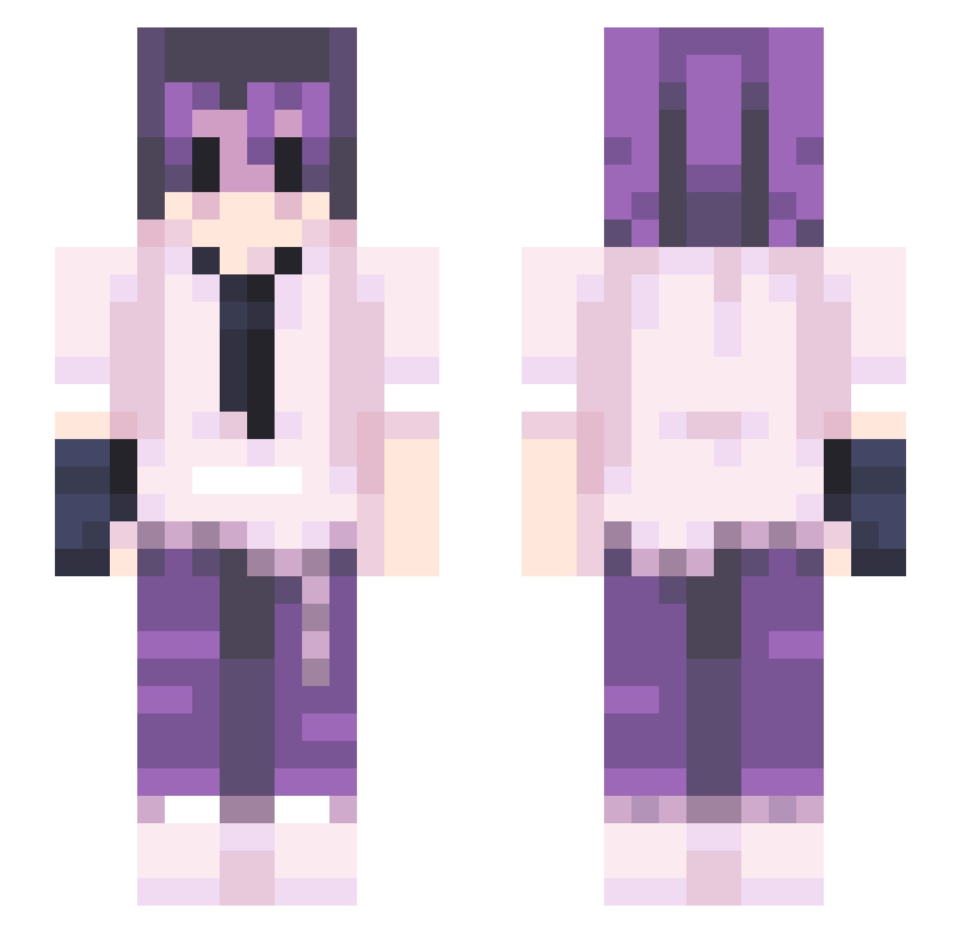 Yuma_tgz Minecraft skin, front and back view