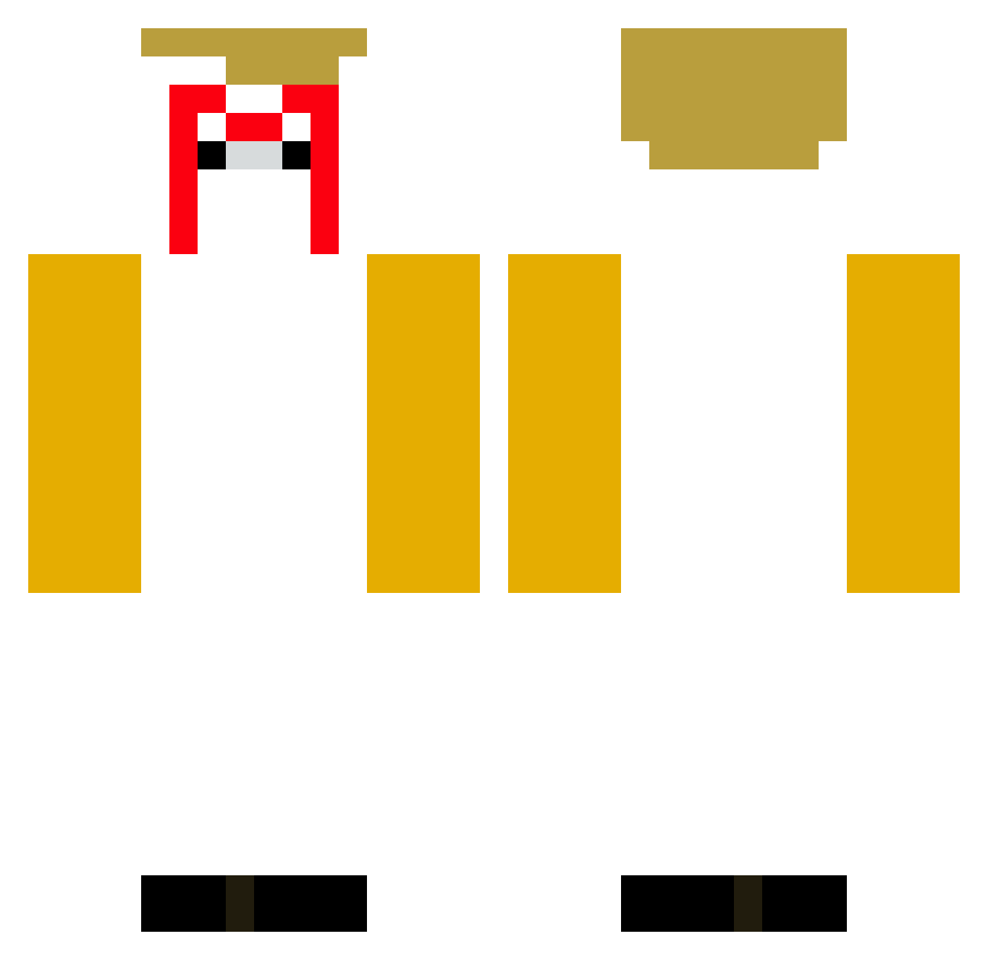 MSelect_YT Minecraft skin, front and back view