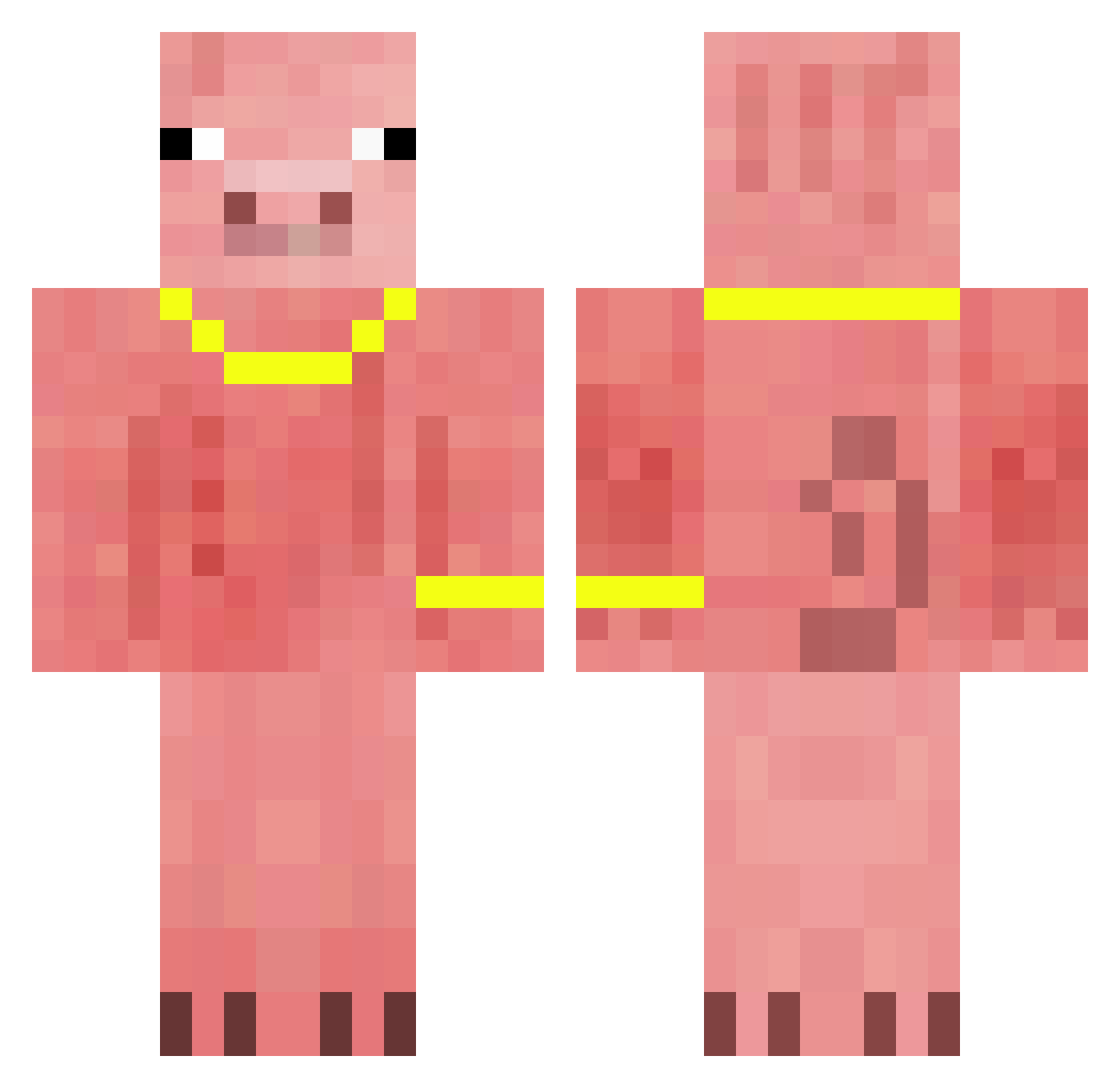 S1K0R_33 Minecraft skin, front and back view