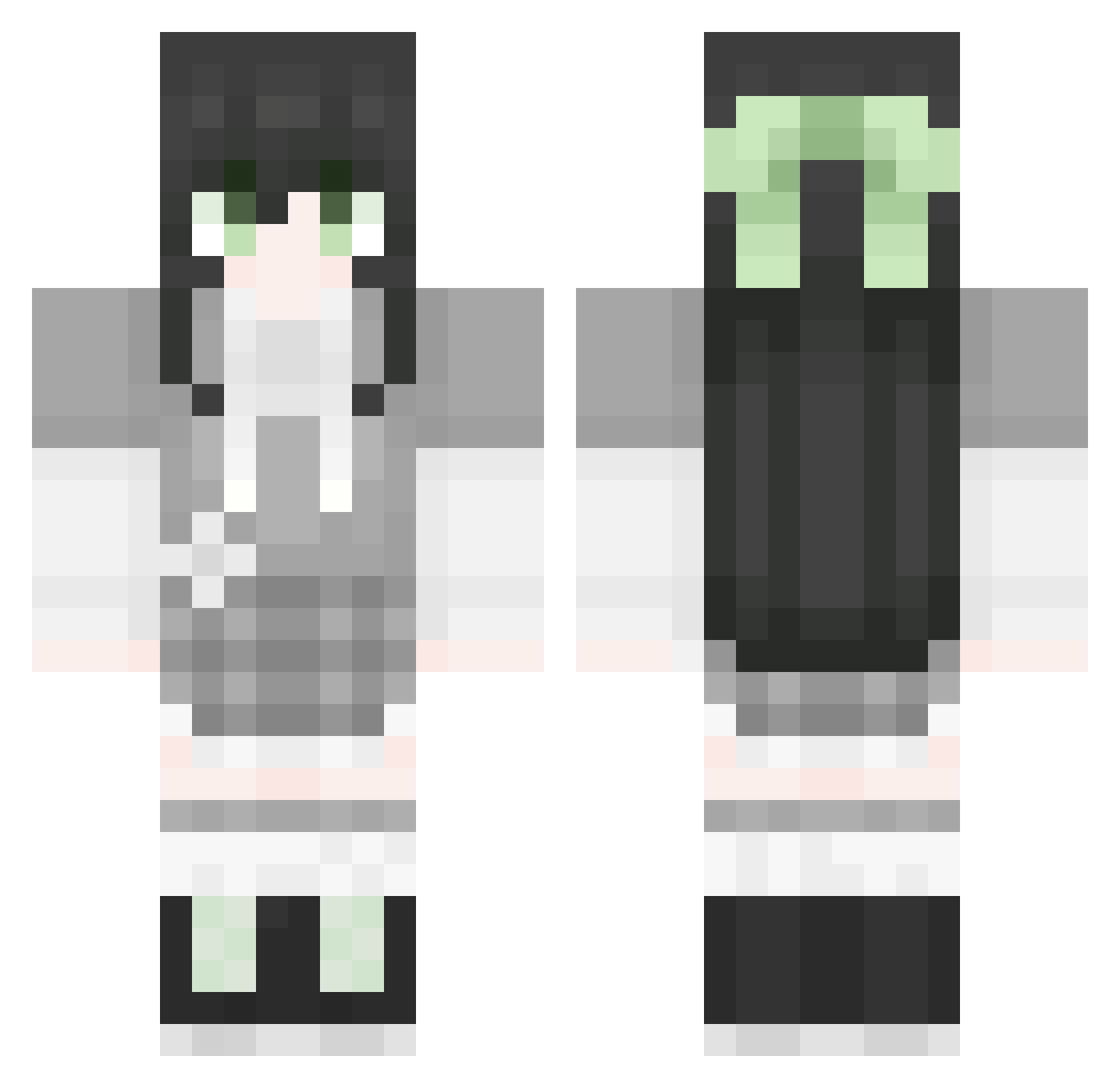 Xibei_Jia0309 Minecraft skin, front and back view