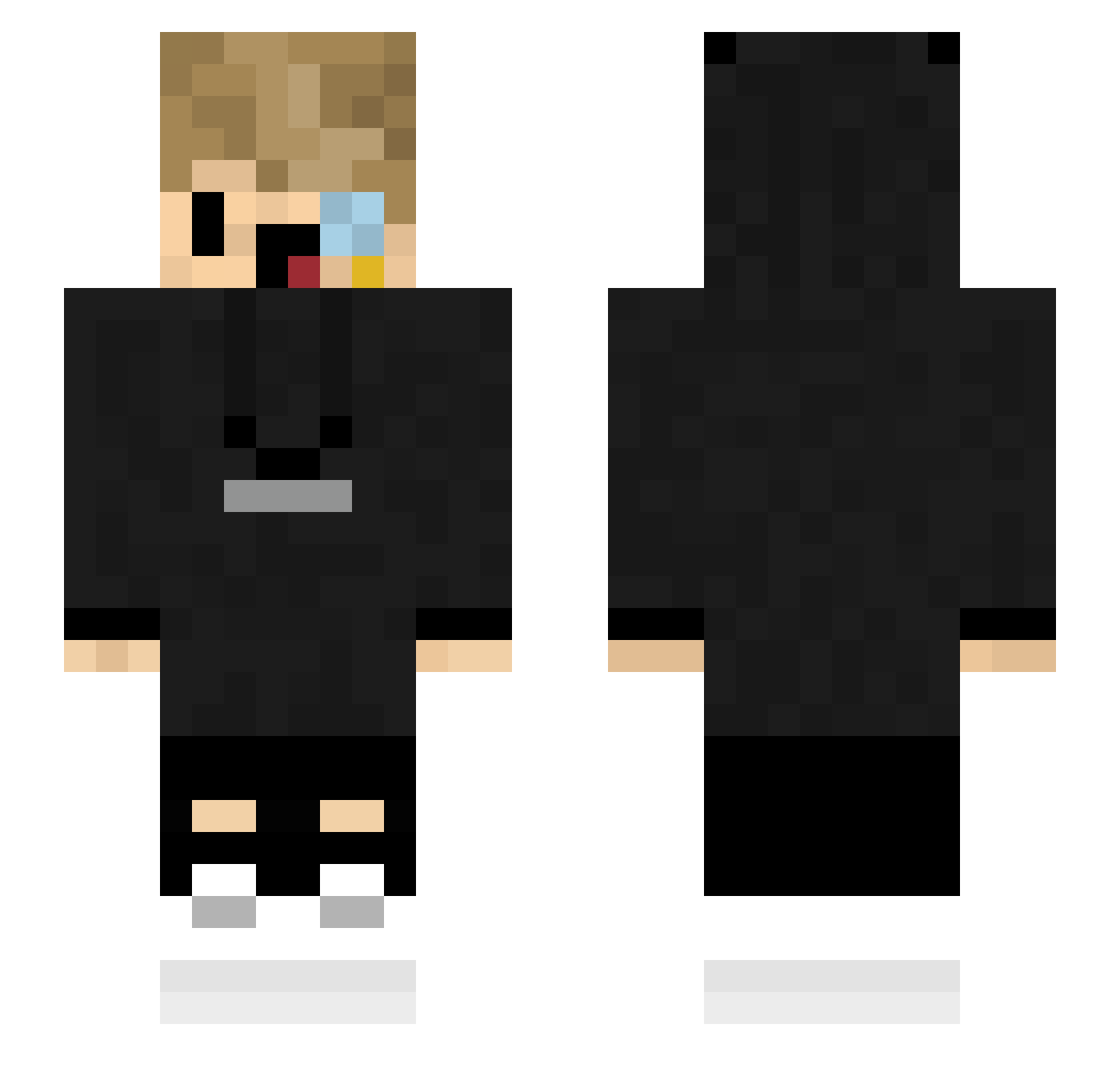 zTrupx Minecraft skin, front and back view