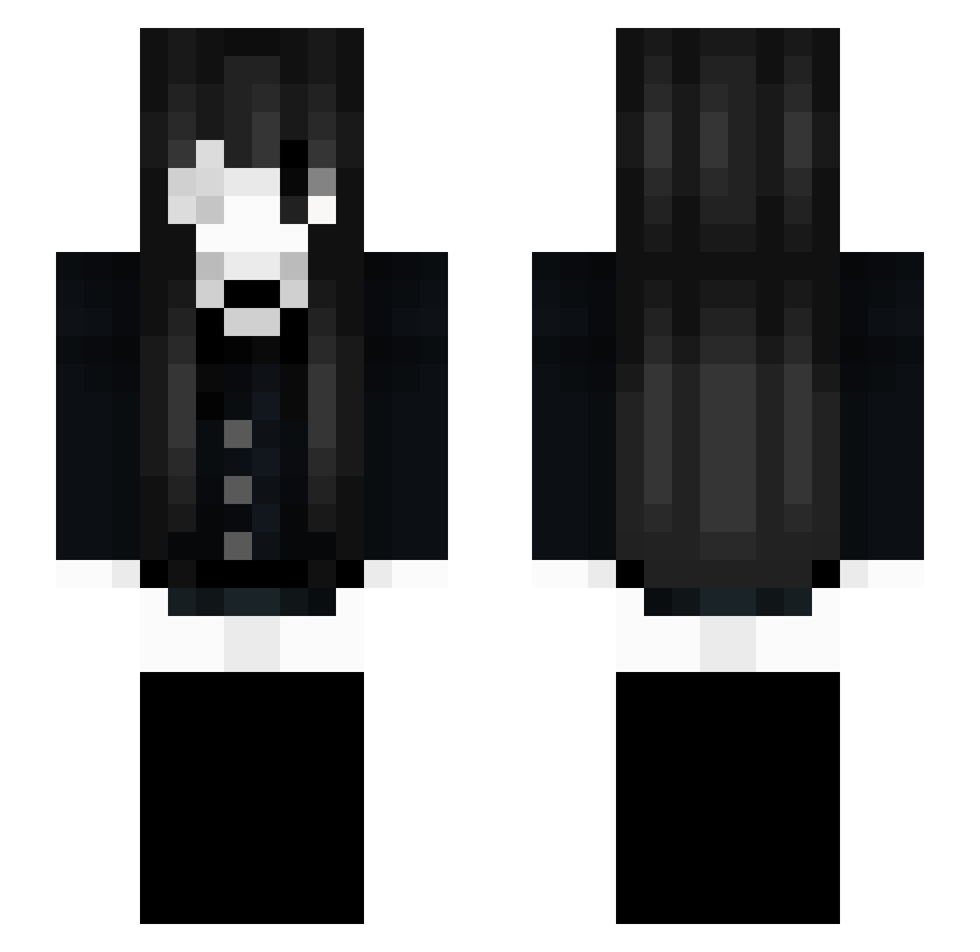 eelisaa Minecraft skin, front and back view