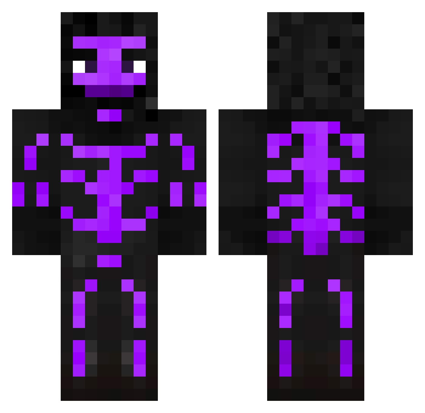 vaku24 Minecraft skin, front and back view