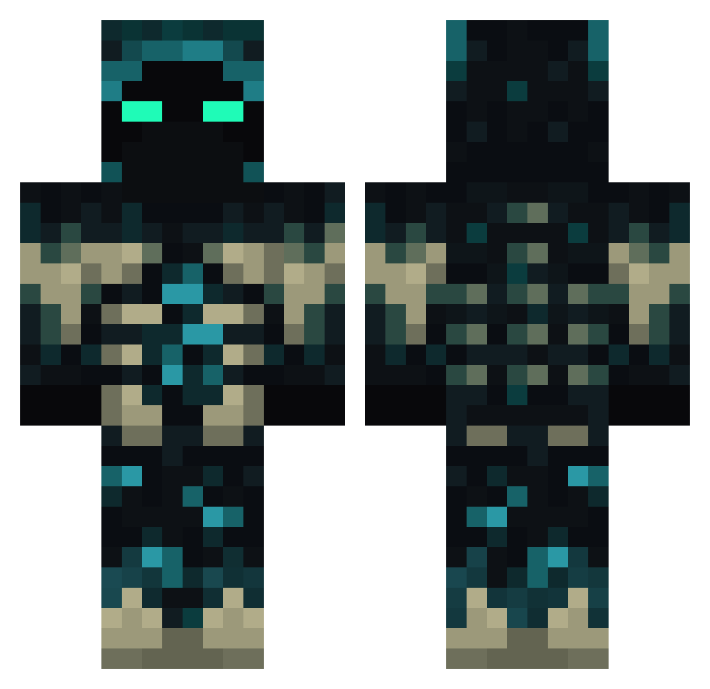 Scavenger_Z Minecraft skin, front and back view