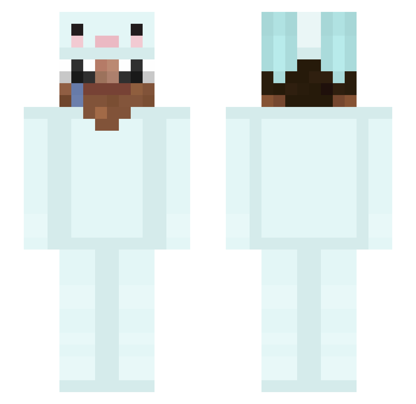 sullysdaddy Minecraft skin, front and back view
