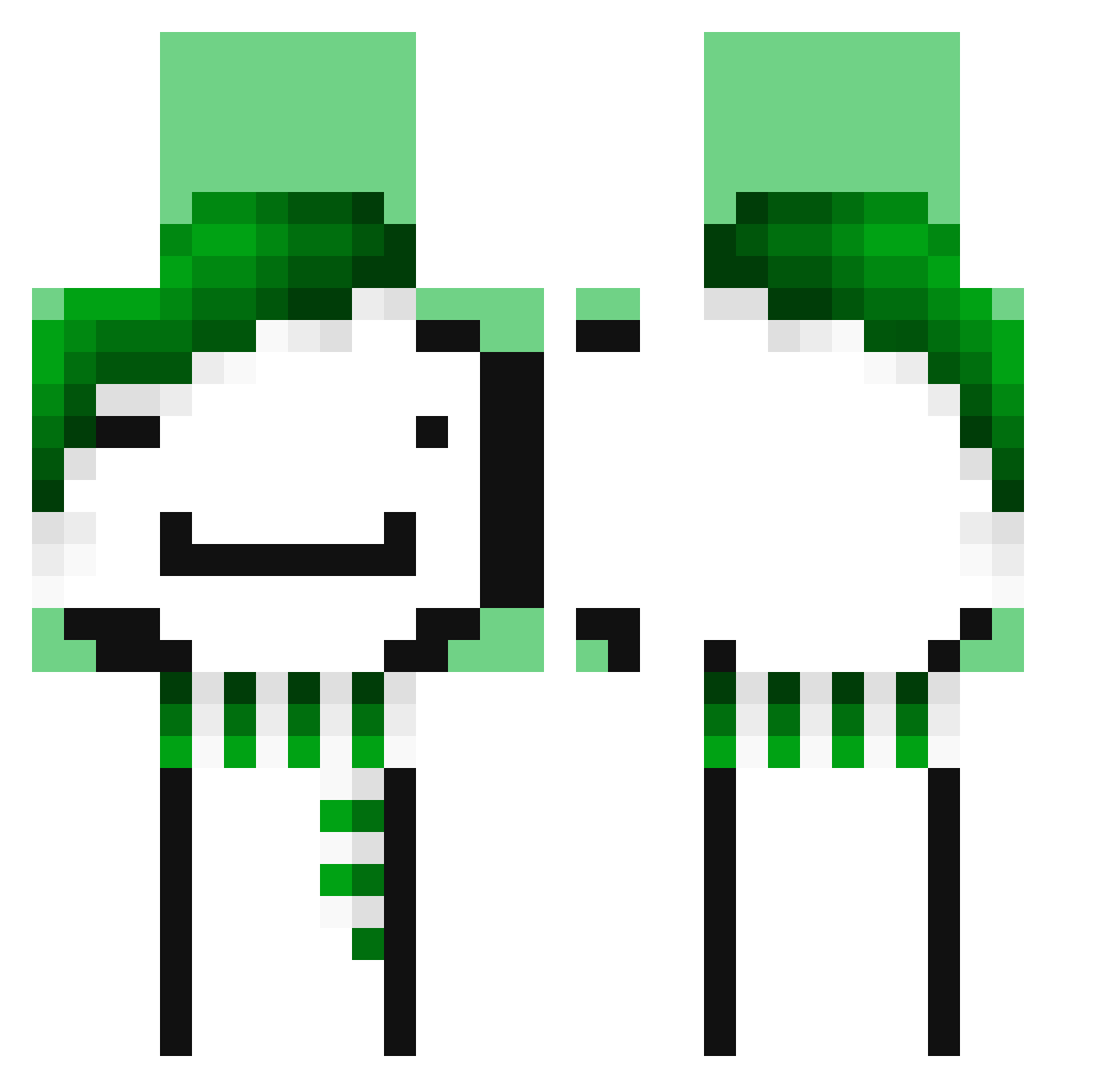 TheOneWithPain Minecraft skin, front and back view