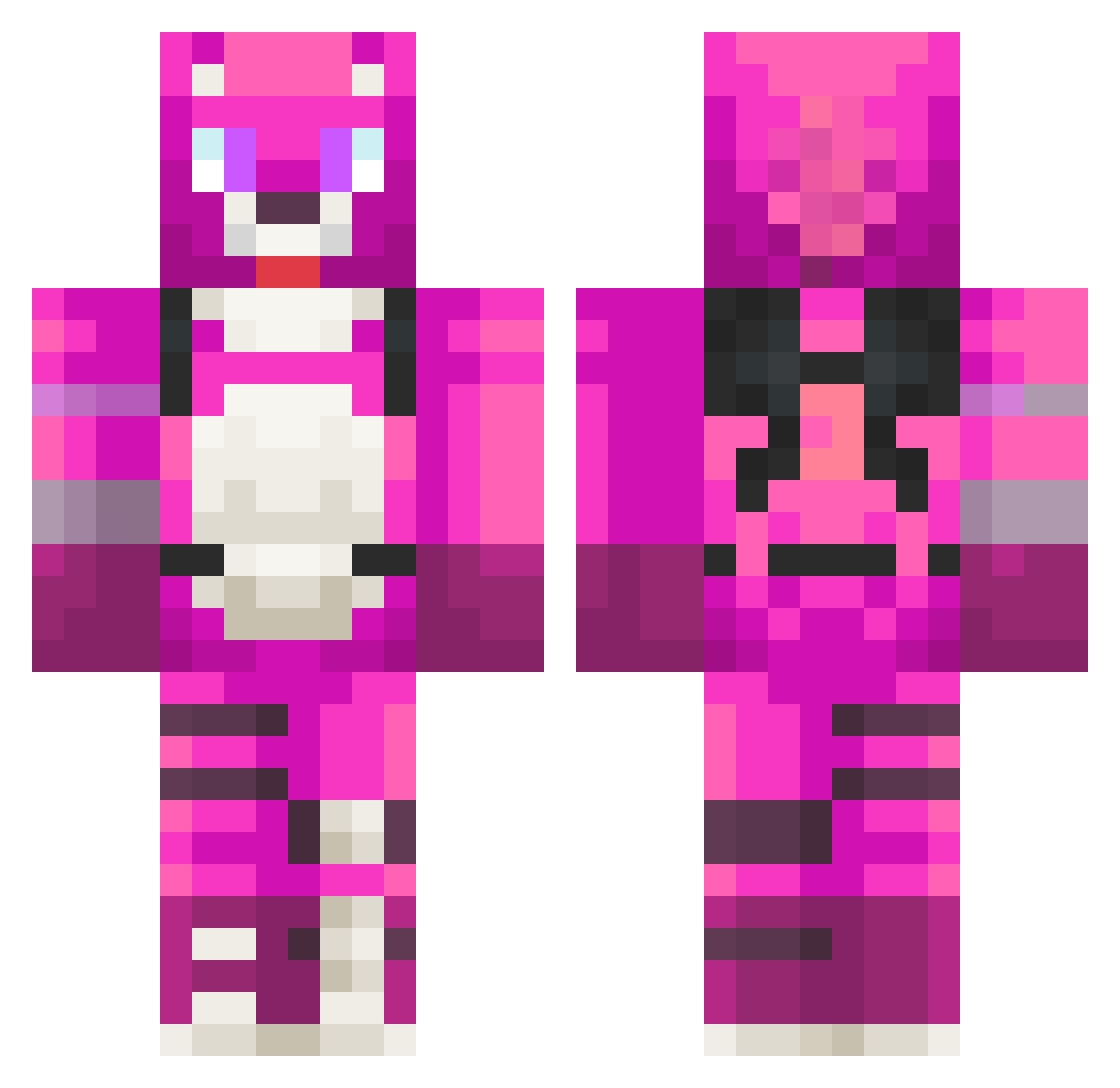 Edwardzik89 Minecraft skin, front and back view