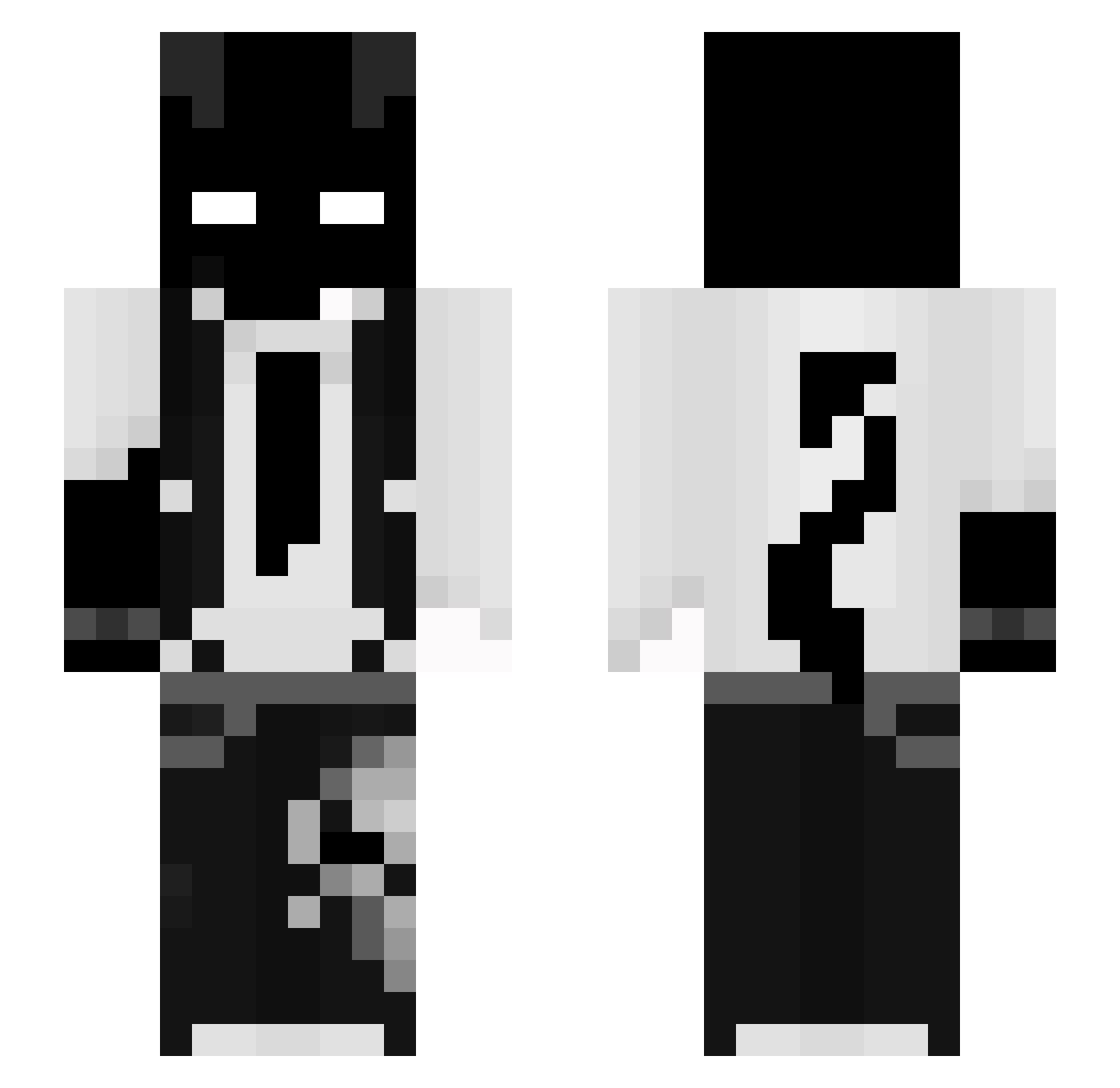 Grim_Greaper Minecraft skin, front and back view