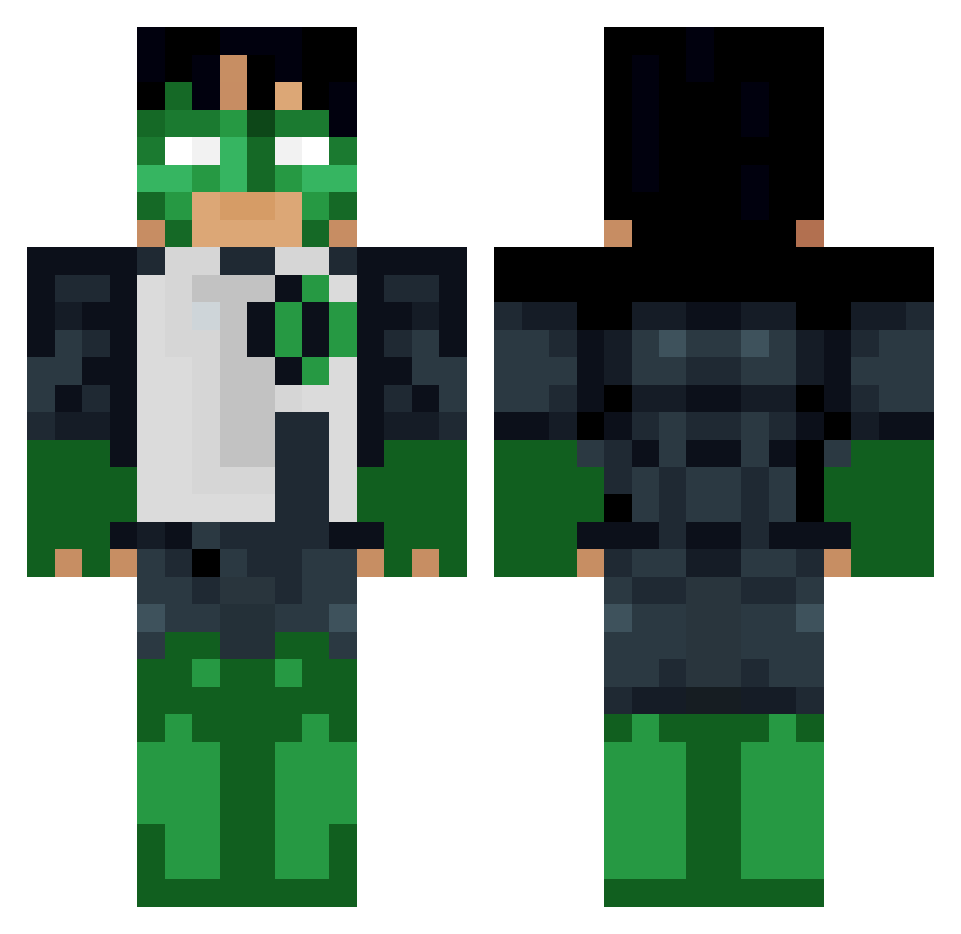 pradatun3 Minecraft skin, front and back view