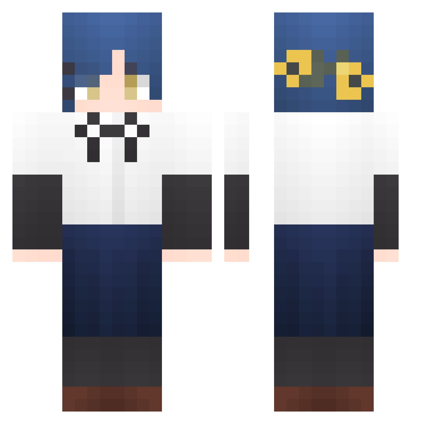 swanee_river Minecraft skin, front and back view