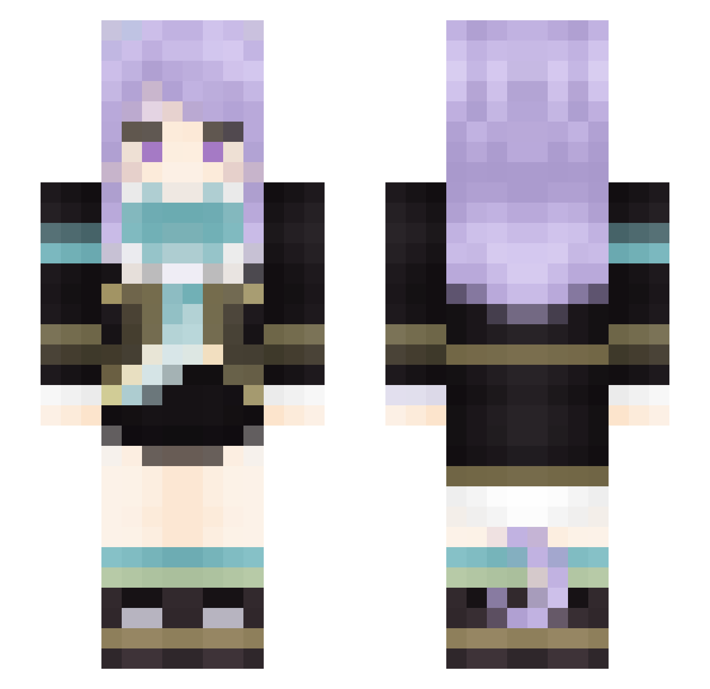 El_Rey_TilinVD Minecraft skin, front and back view