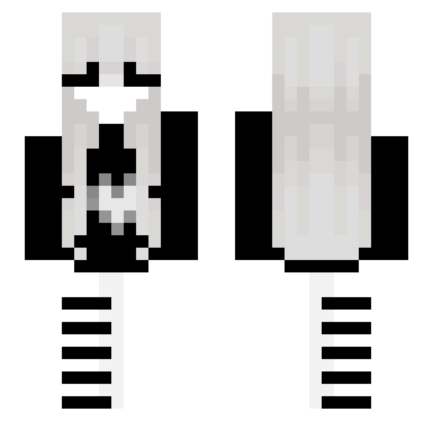_yu_OvO Minecraft skin, front and back view