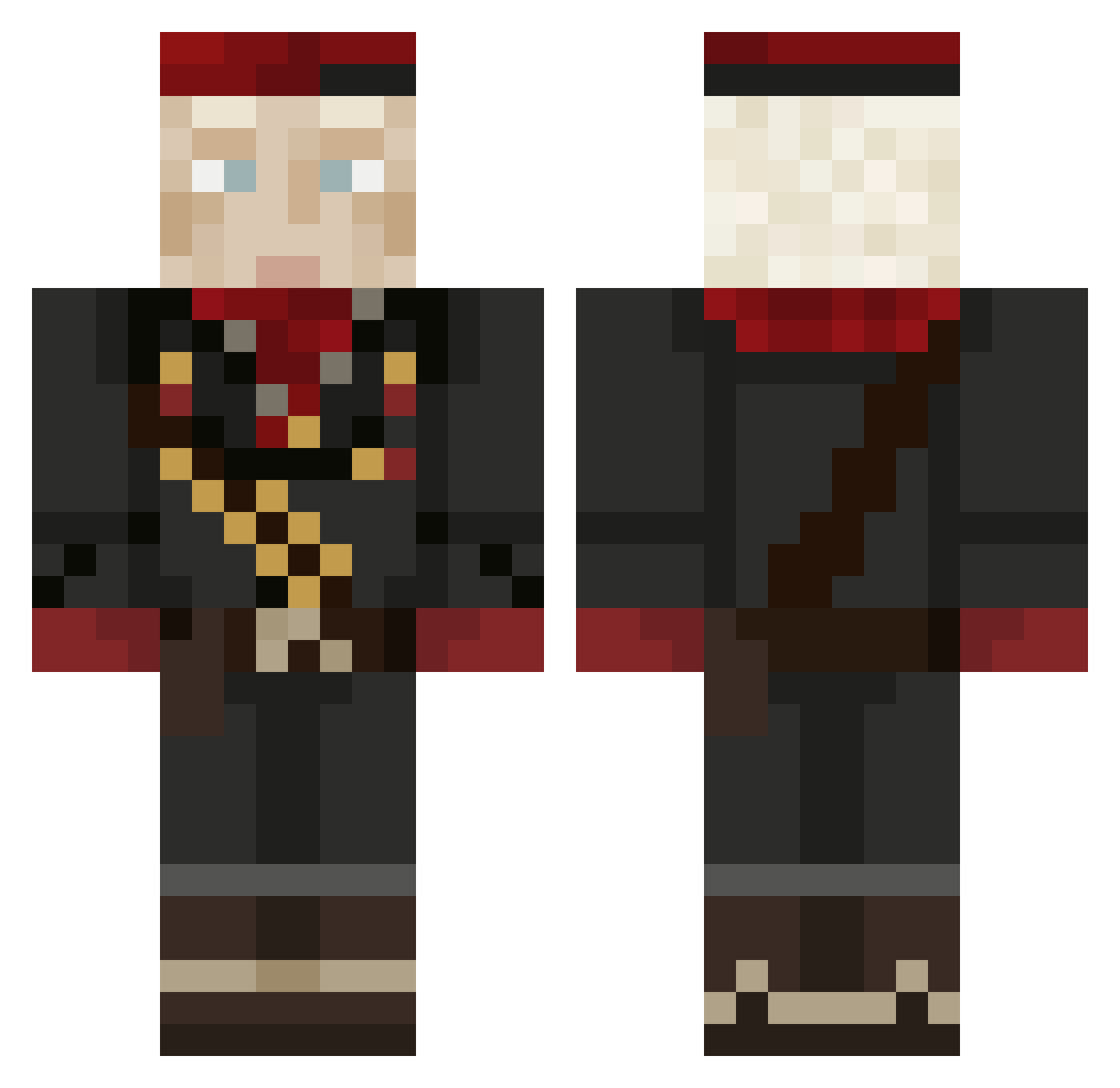 coconutcombo Minecraft skin, front and back view