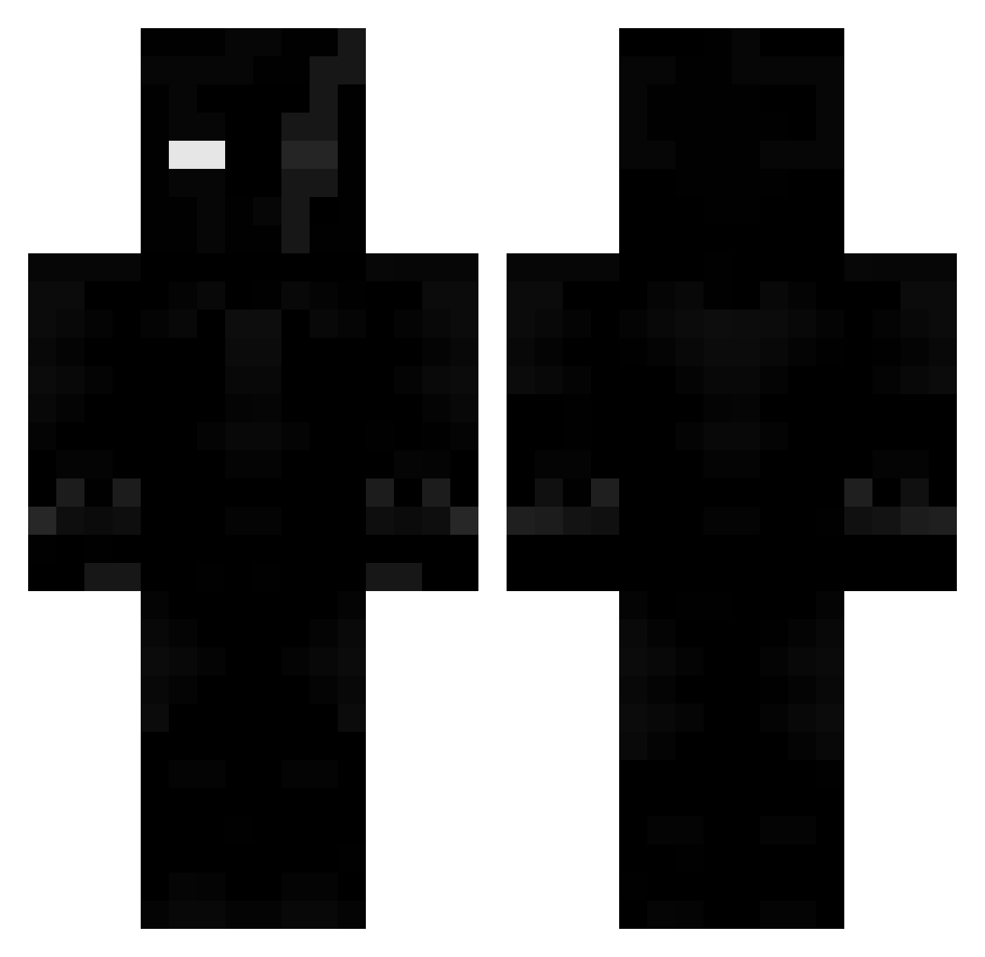 NotMeinuel Minecraft skin, front and back view