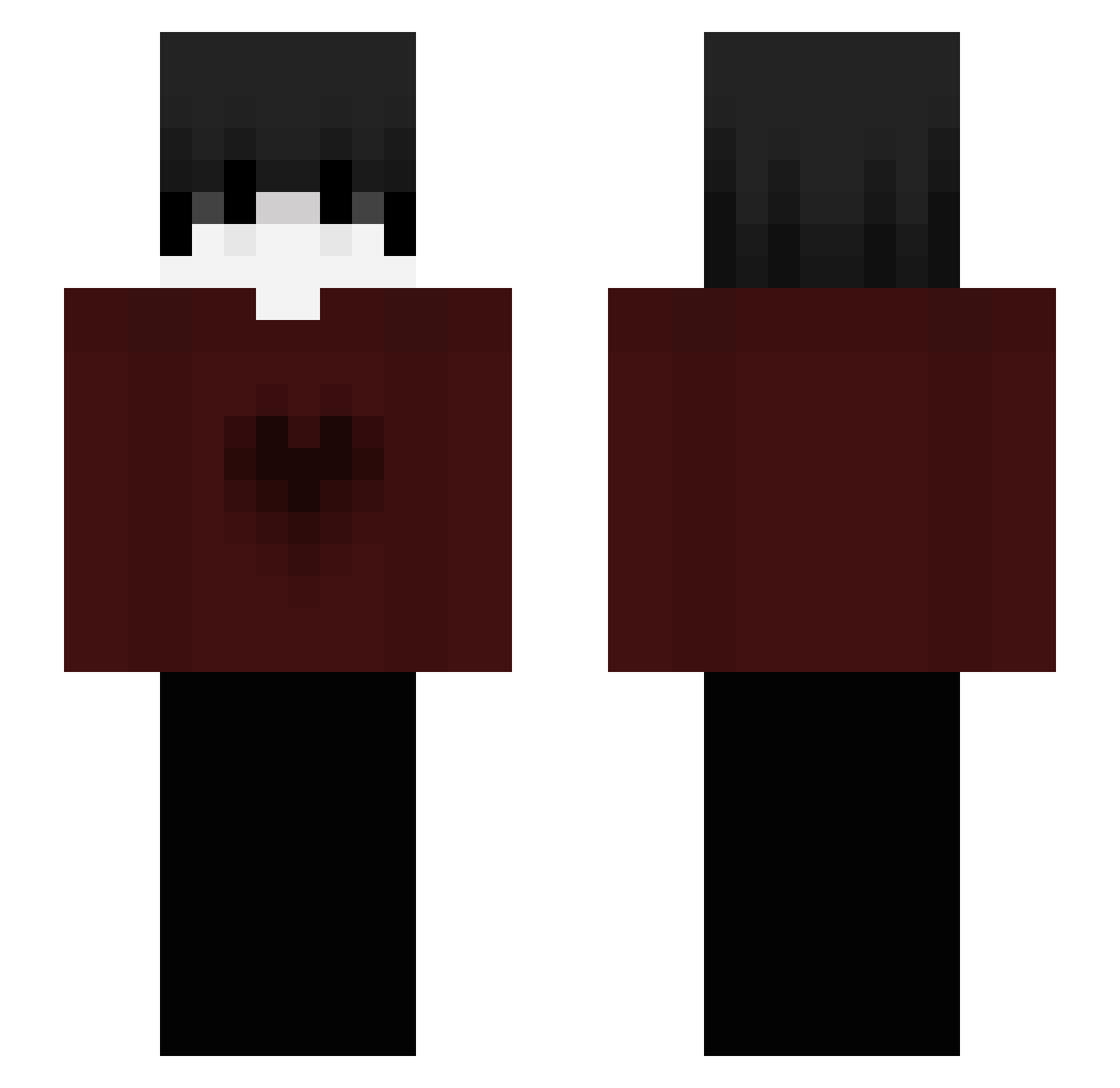 Tahathetogepi Minecraft skin, front and back view