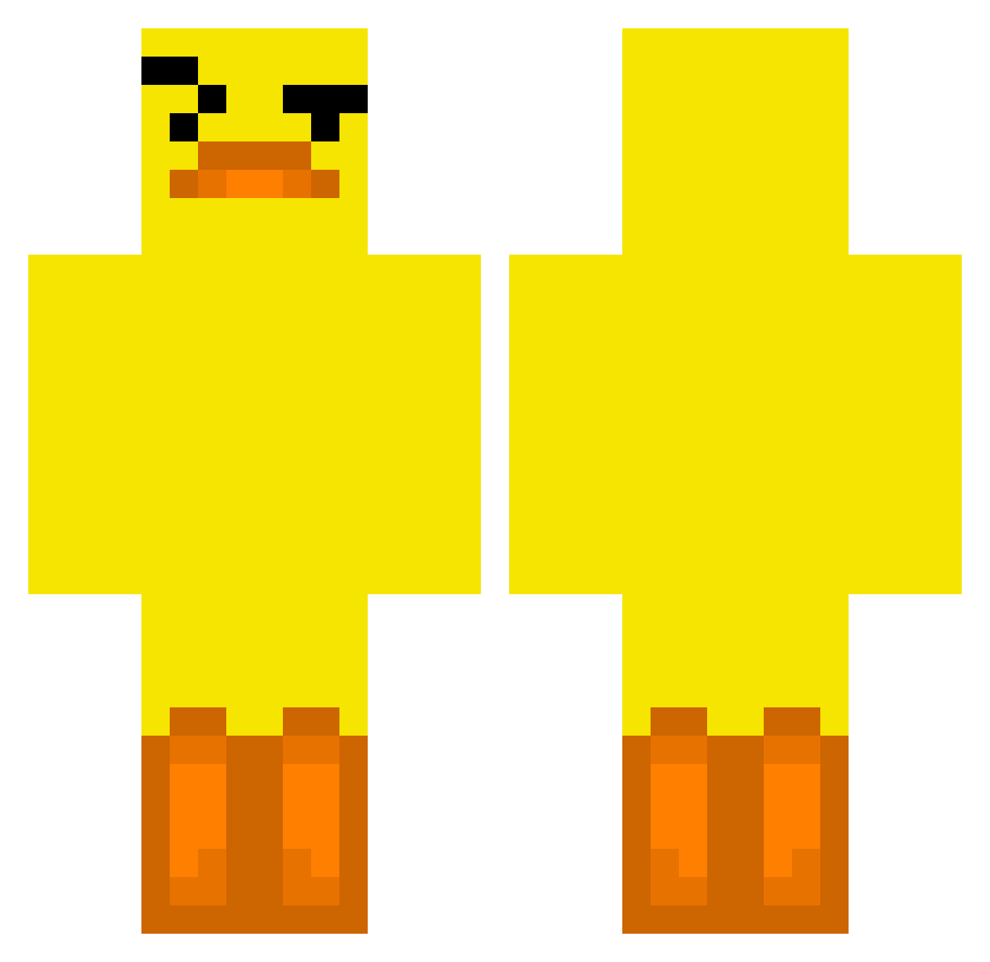 Tof_men Minecraft skin, front and back view