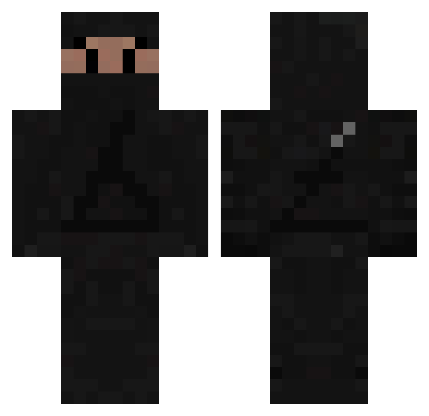 Vinre Minecraft skin, front and back view