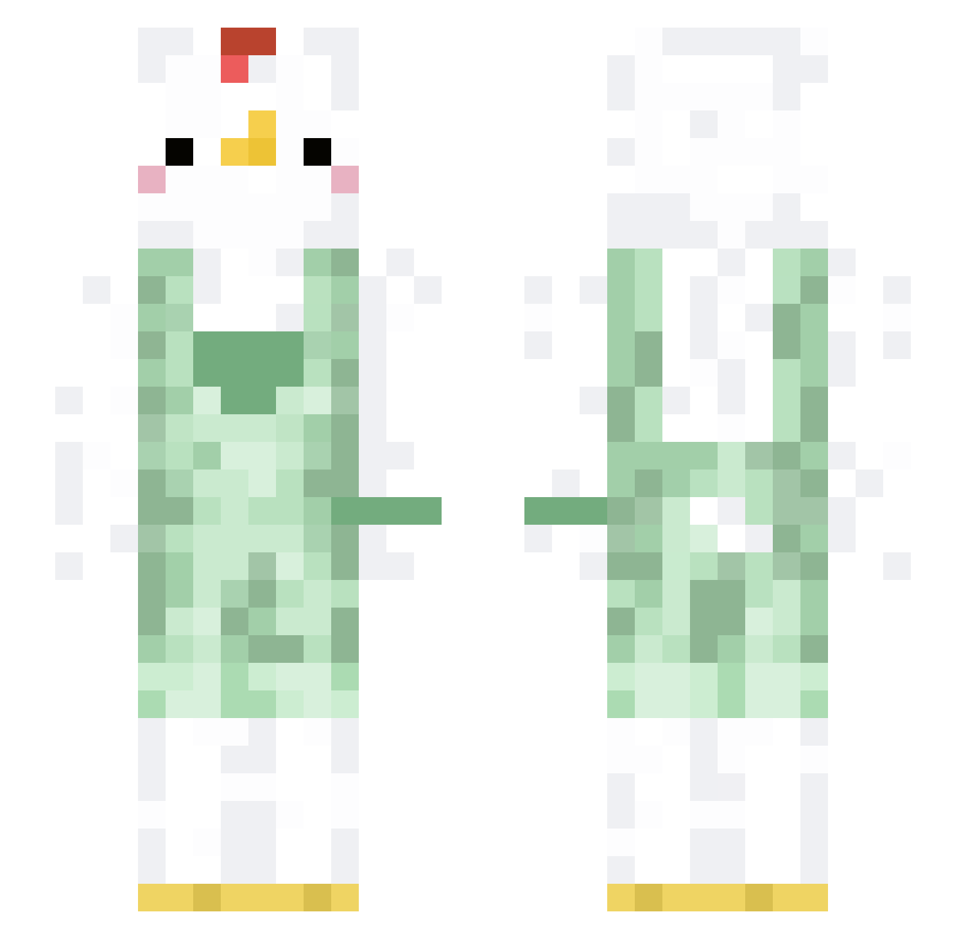 rayla_07 Minecraft skin, front and back view