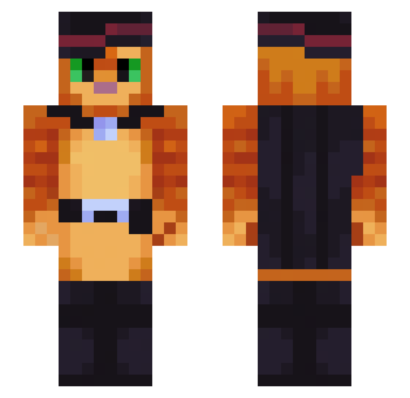 anyy_ Minecraft skin, front and back view