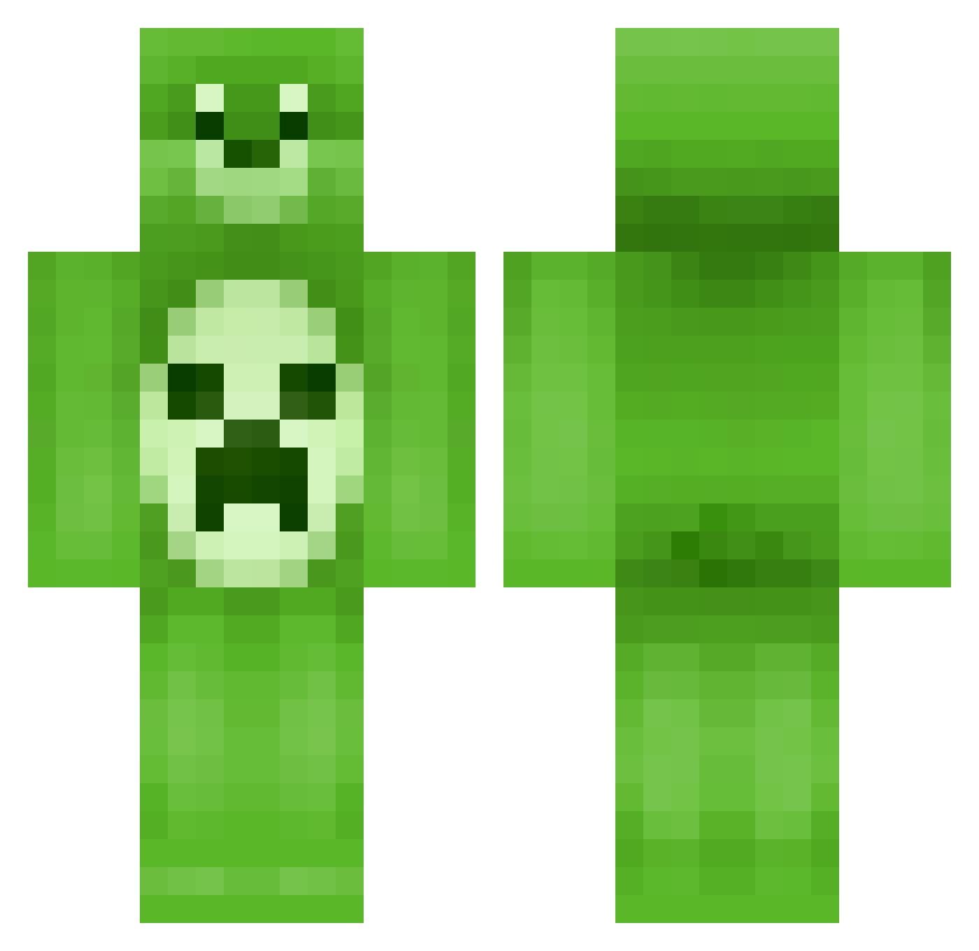 Bo0Bear Minecraft skin, front and back view