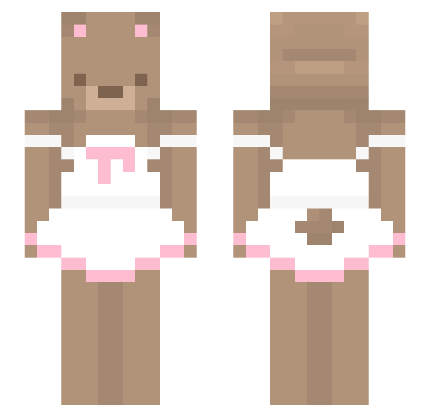 Regalada Minecraft skin, front and back view