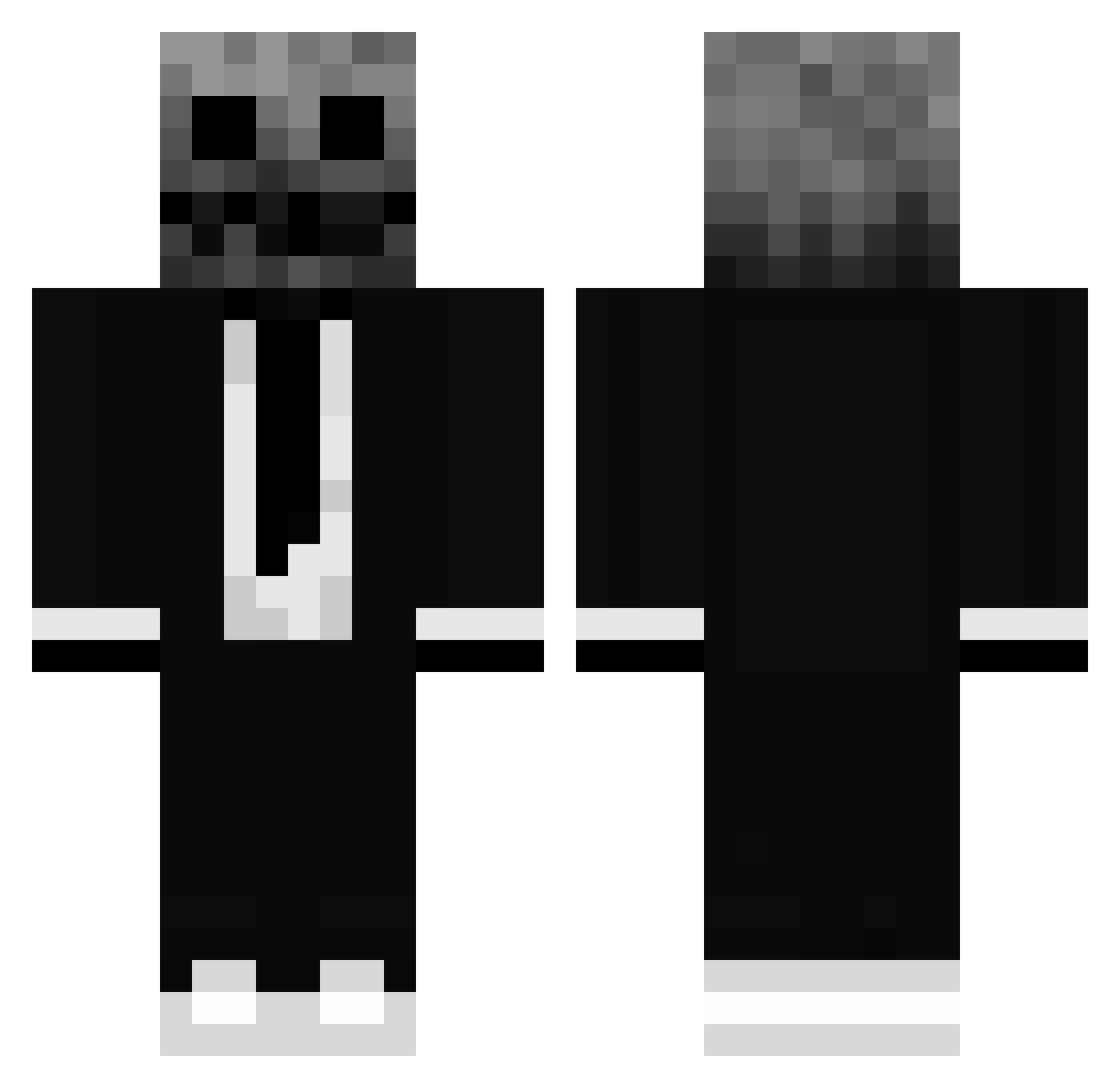 steveelbi Minecraft skin, front and back view