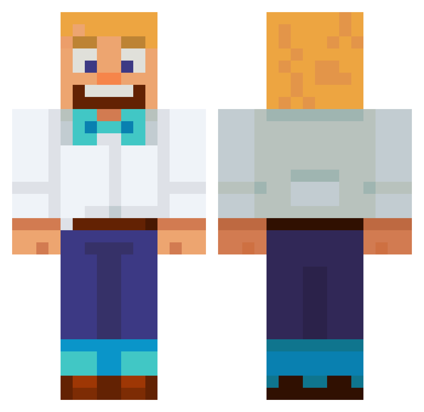 matthew1893 Minecraft skin, front and back view