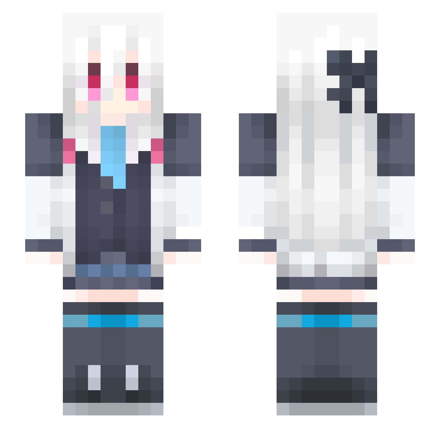YEE_1437 Minecraft skin, front and back view